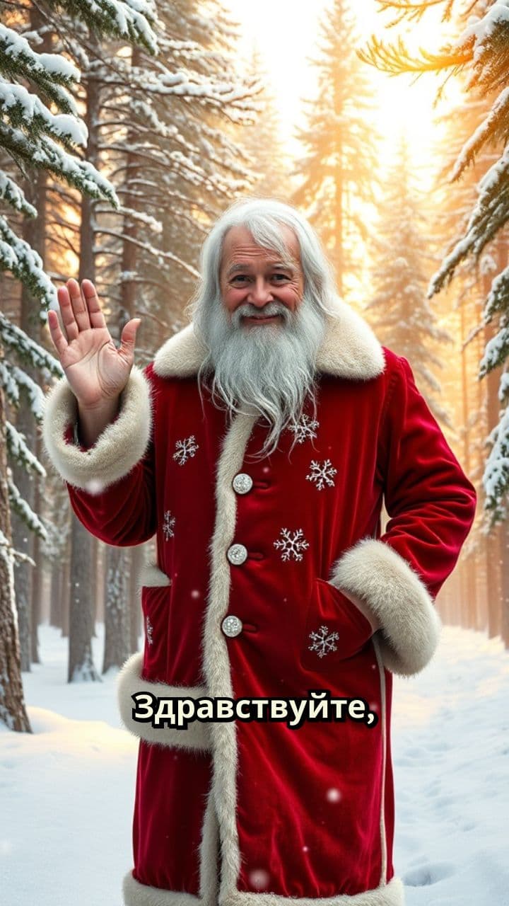Новогоднее поздравление от Деда Мороза