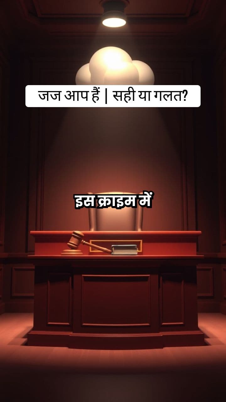 जज आप हैं | सही या गलत?