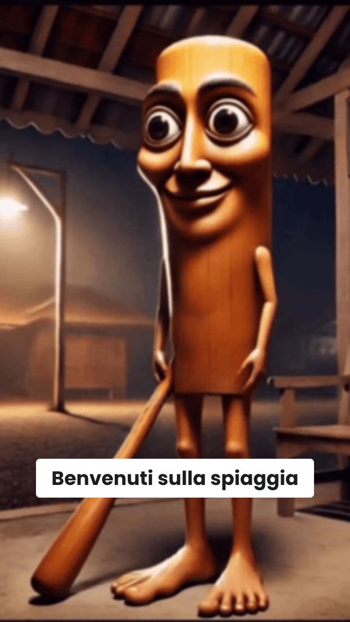 Il Ballo di Tung Tung Sahur sulla Spiaggia