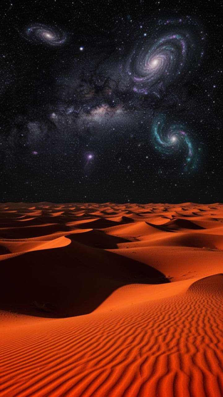 The Silent Wanderer of the Orange Dunes