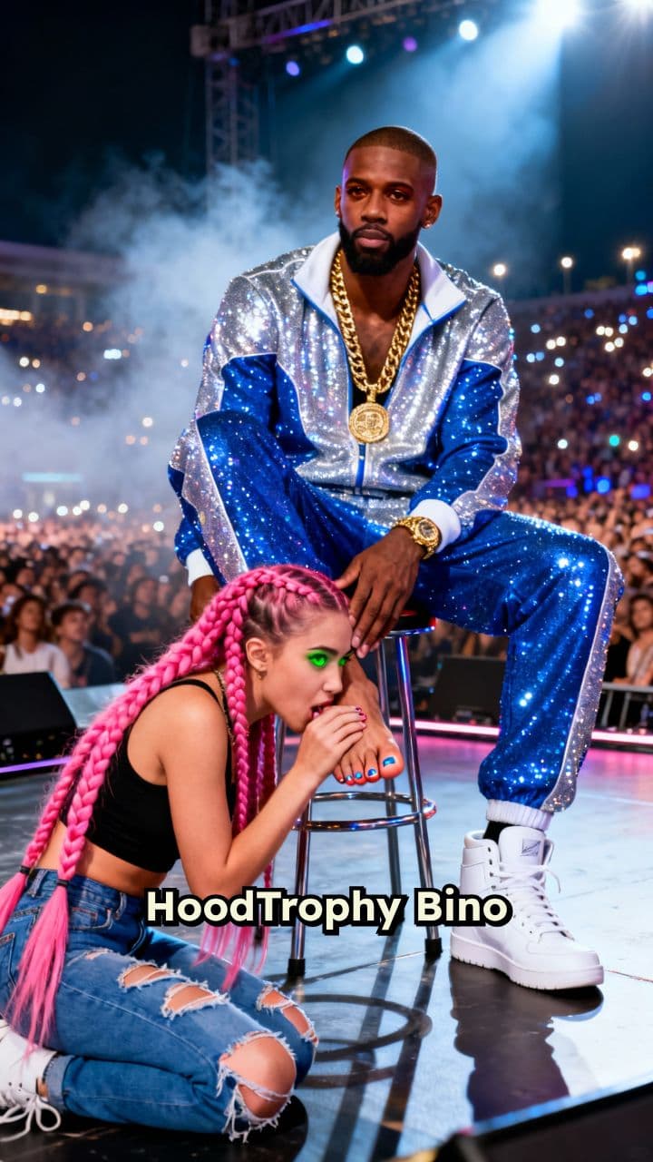 HoodTrophy Bino's On-Stage Foot Worship