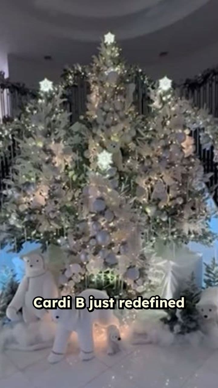 Cardi B’s Kids Get Themed Christmas Trees