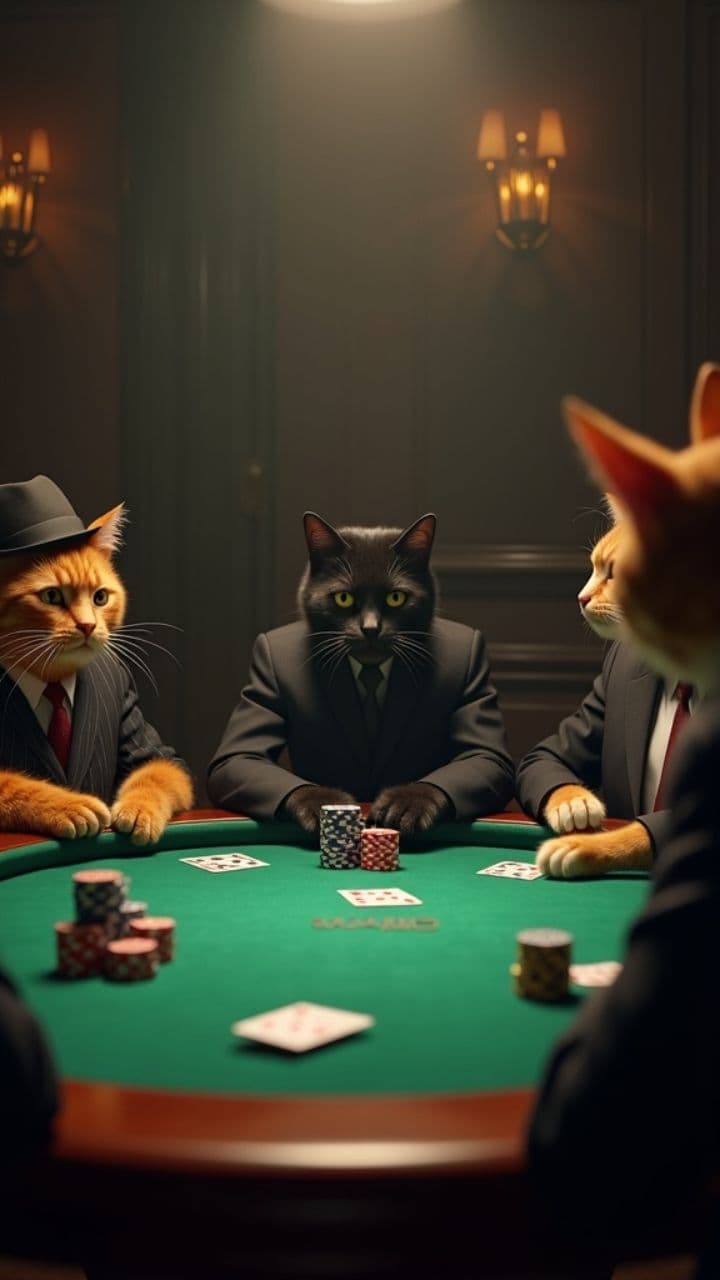 Mafia Cats Poker Night