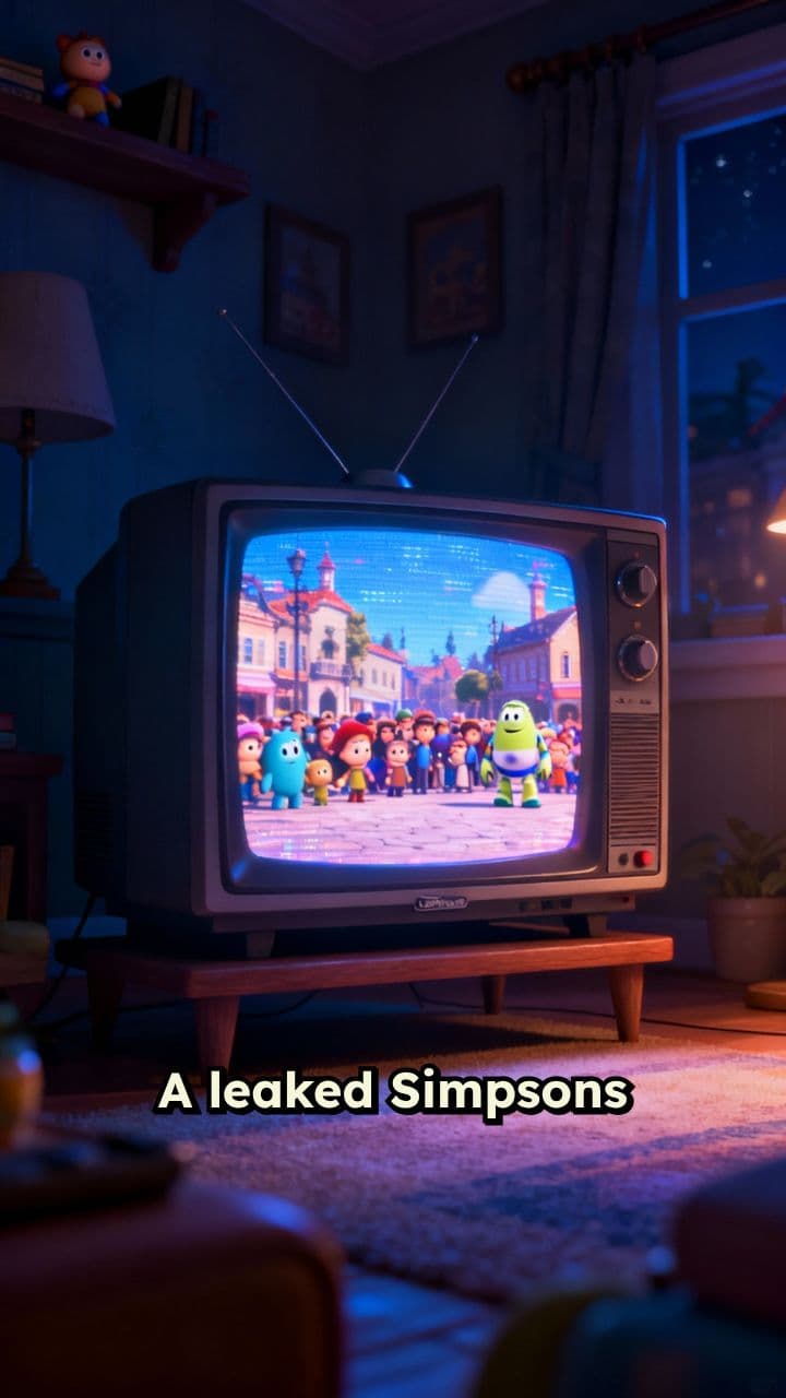 Creepy Leaked Simpsons New Year's Clip