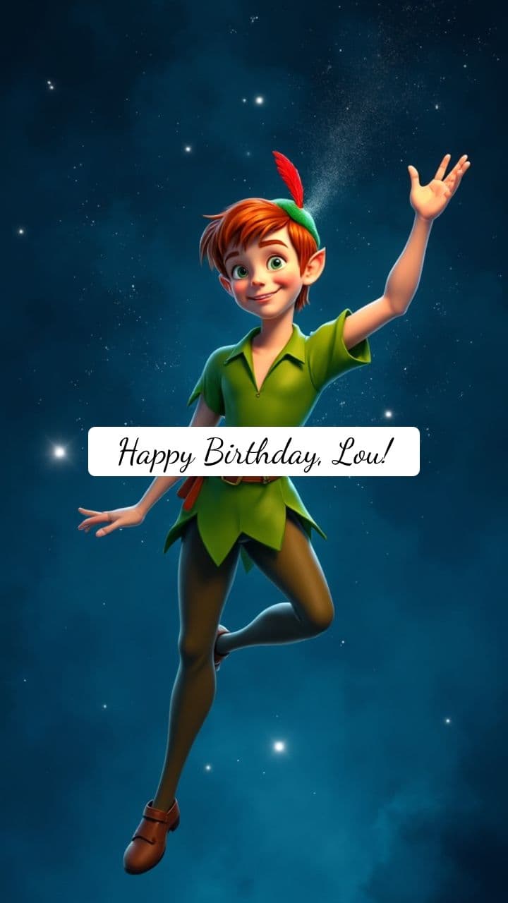 Peter Pan's Magical Birthday Wish for Lou