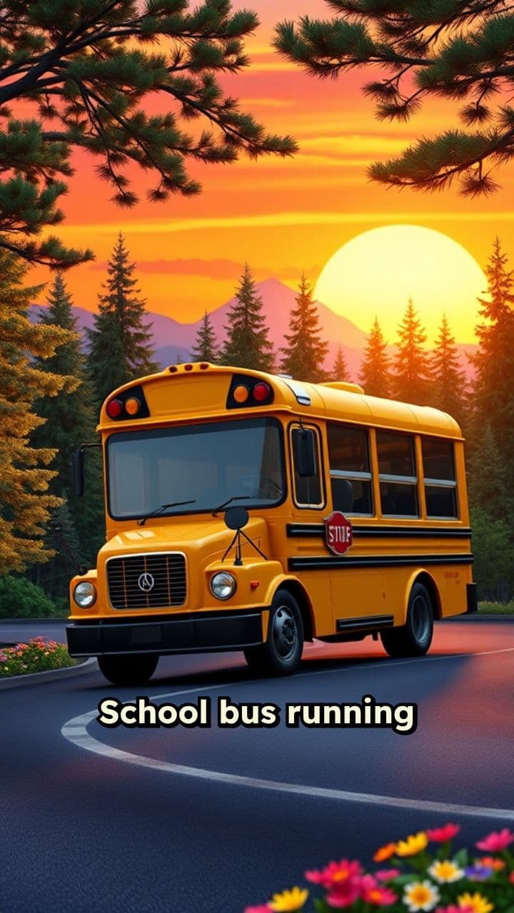 School Bus on the Road