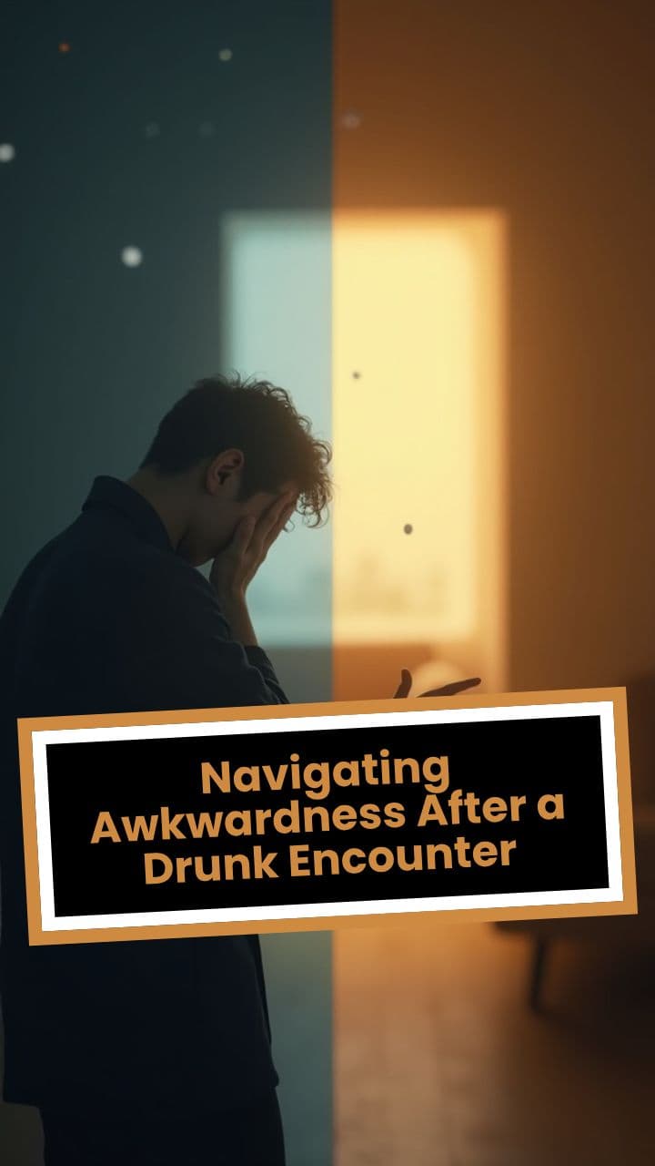Navigating Awkwardness After a Drunk Encounter
