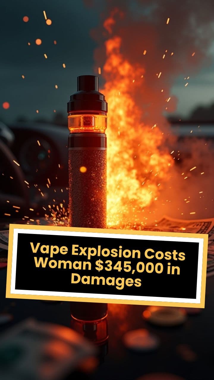 Vape Explosion Costs Woman $345,000 in Damages