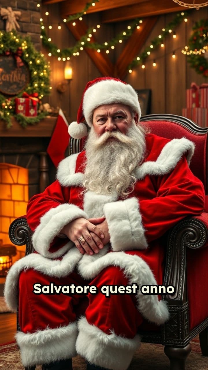 Messaggio di Babbo Natale a Salvatore