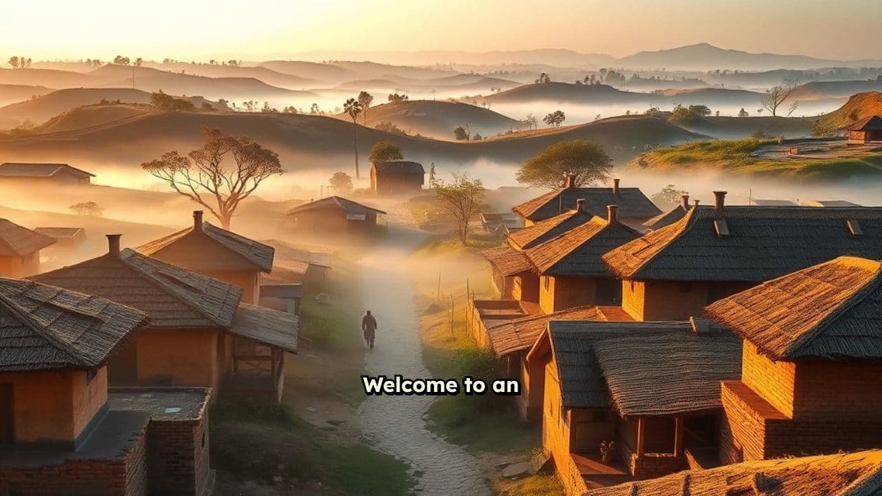 Ancient Maharashtrian Village Sunrise