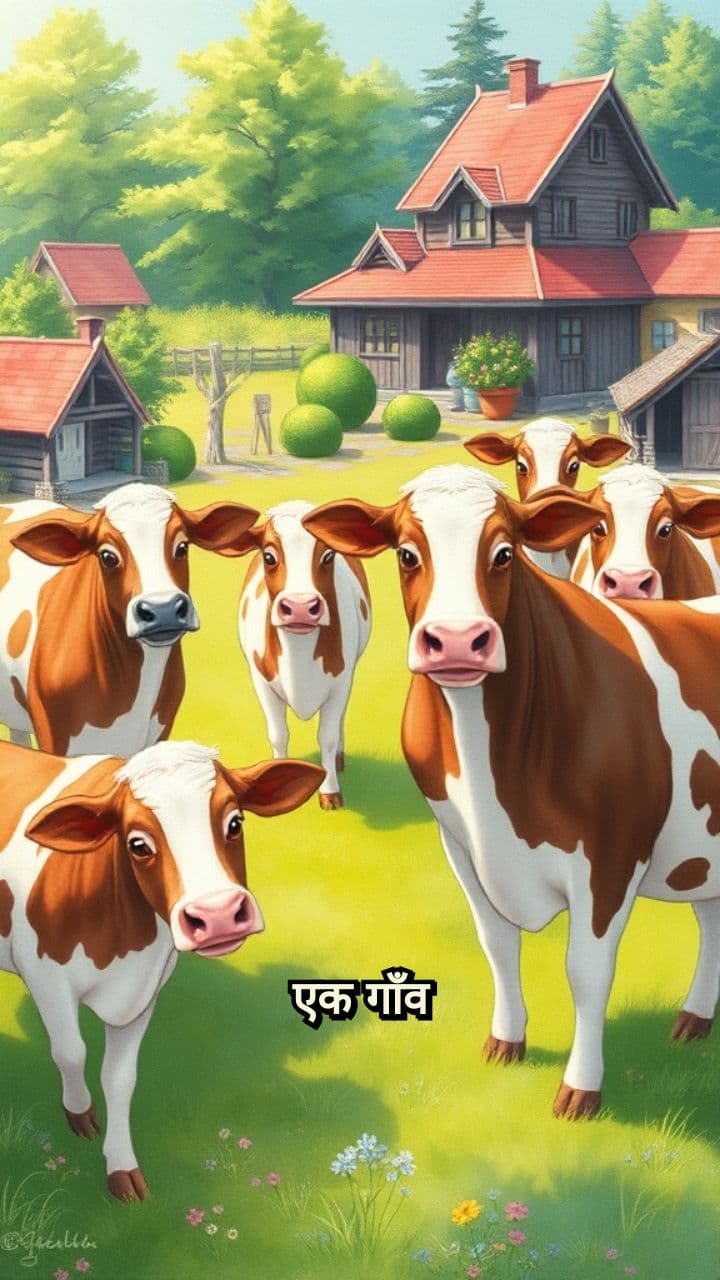 गाय का बछड़ा और दयालु भैंस