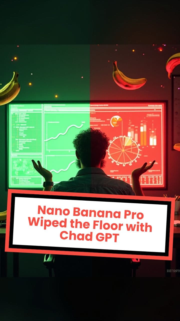 Nano Banana Pro Wiped the Floor with Chad GPT