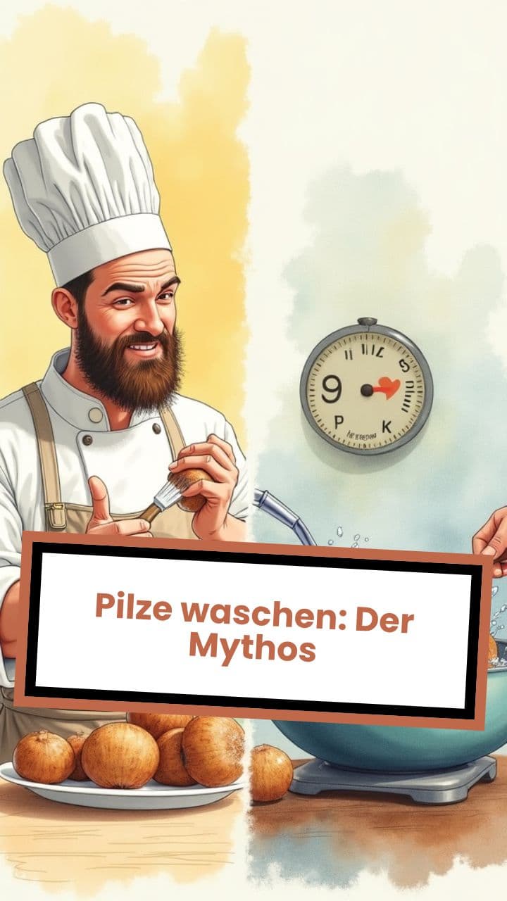 Pilze waschen: Der Mythos