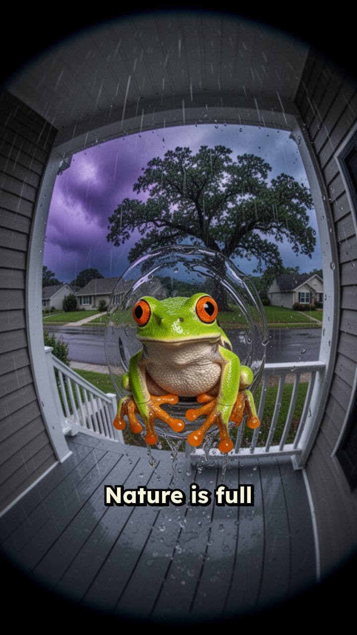 The Curious Frog and the Storm
