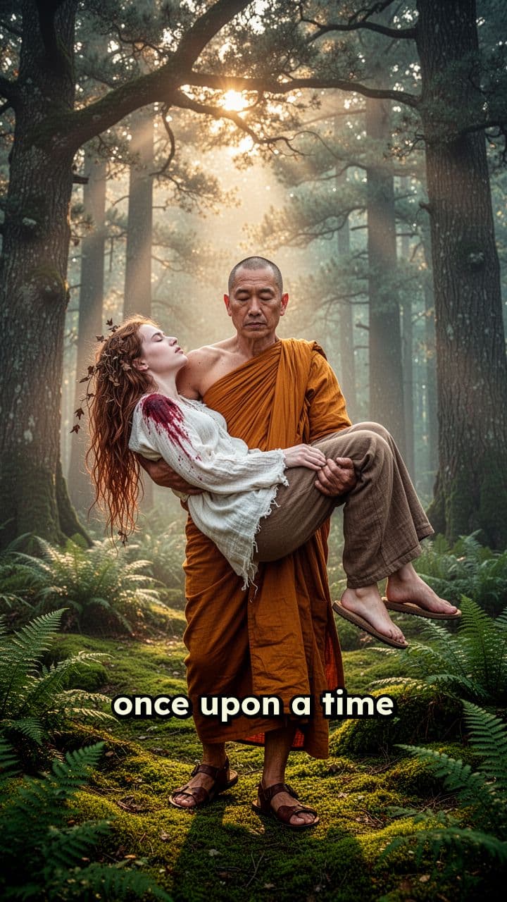 A Monster Carries a Wounded Woman