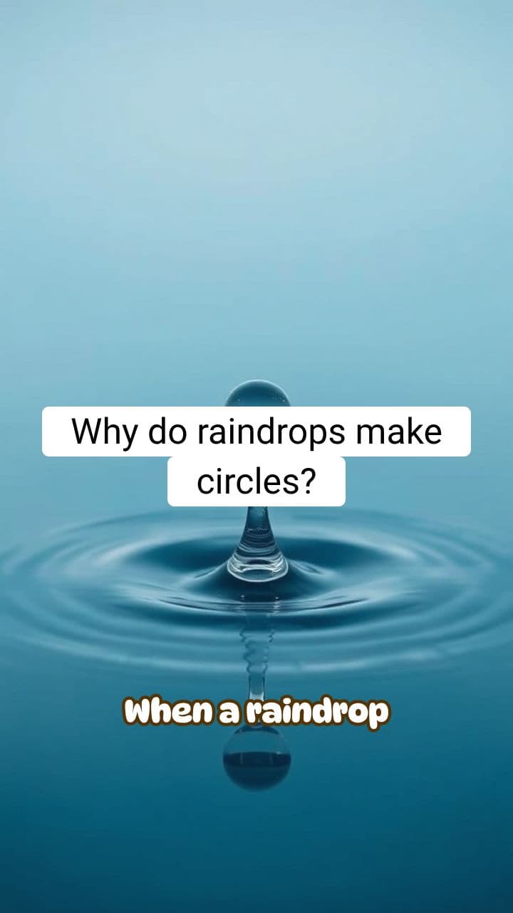 Why Do Raindrops Make Circles When They Hit Water? | RapidSmartFacts