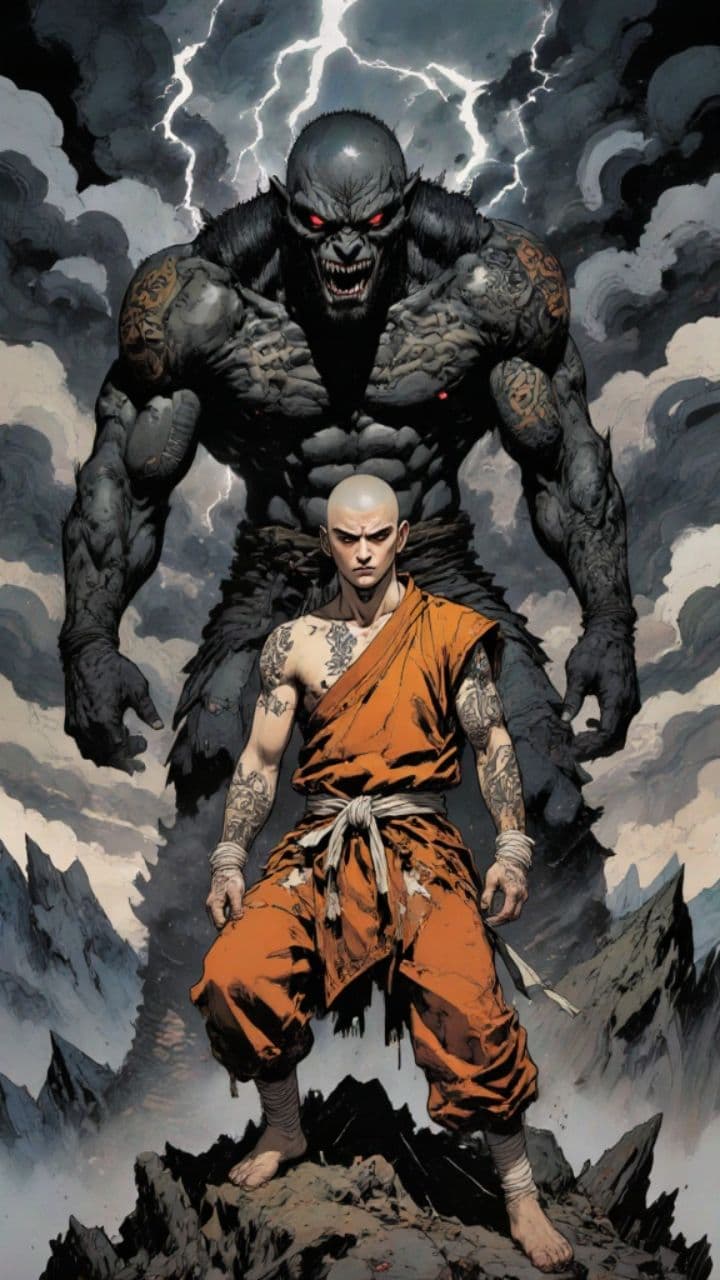 Monk vs. Giant: Tattooed Fury