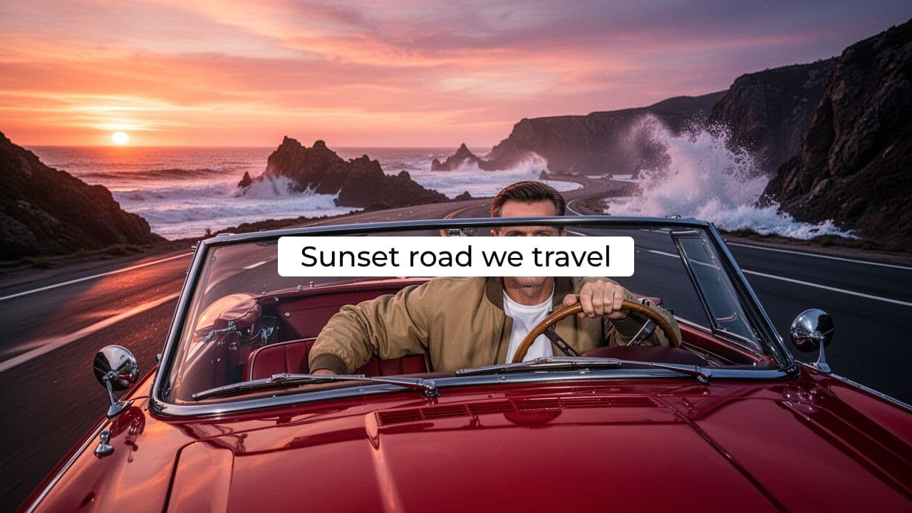 Sunset Road Journey