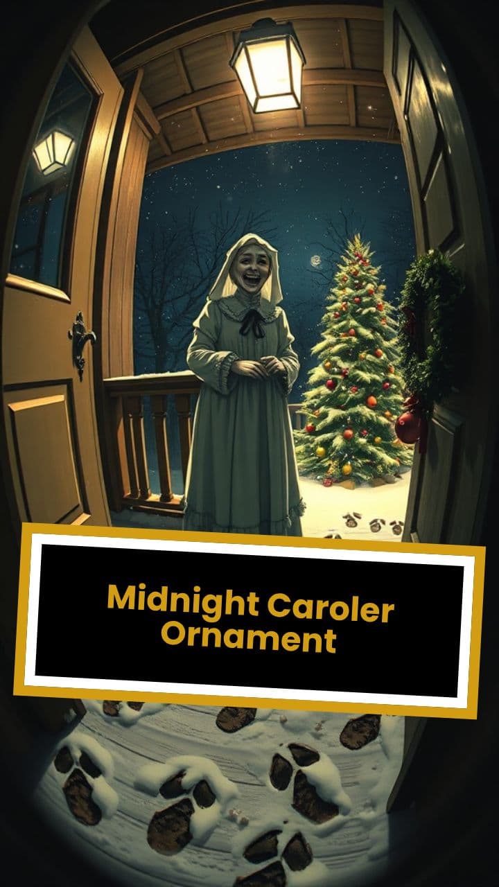 Midnight Caroler Ornament