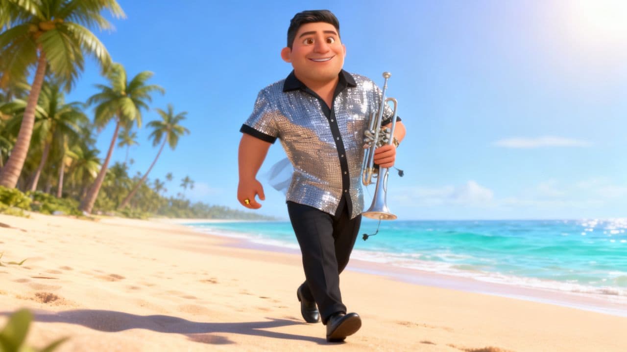 Trompeta Tropical en la Playa