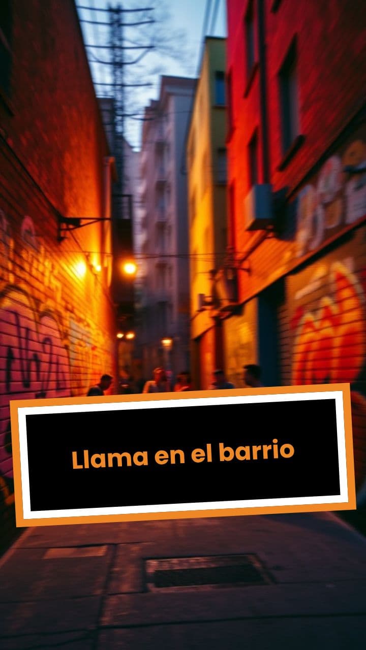 Llama en el barrio