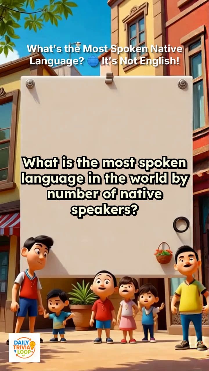 What’s the Most Spoken Native Language? 🌐 It’s Not English!