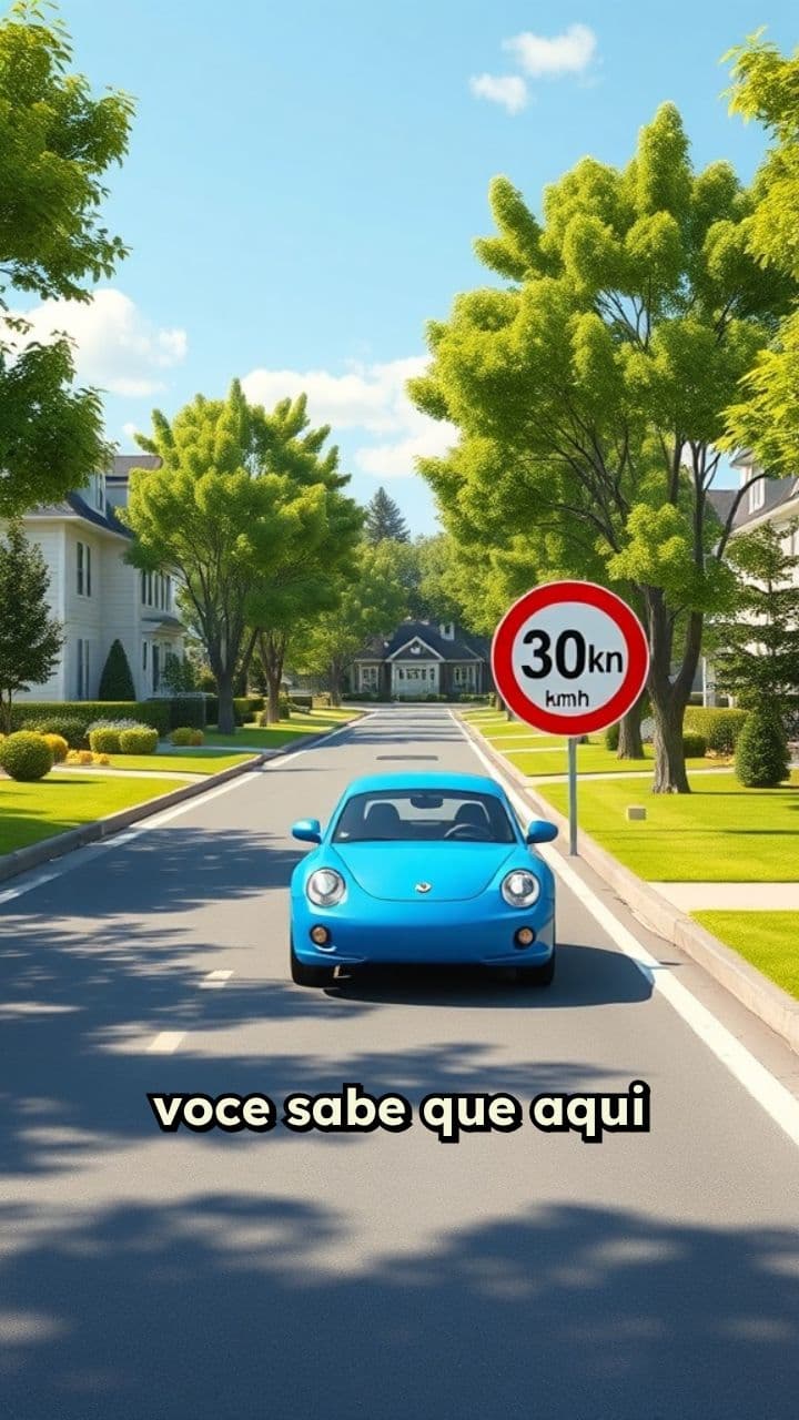 Velocidade Máxima de 30km/h Obrigatória