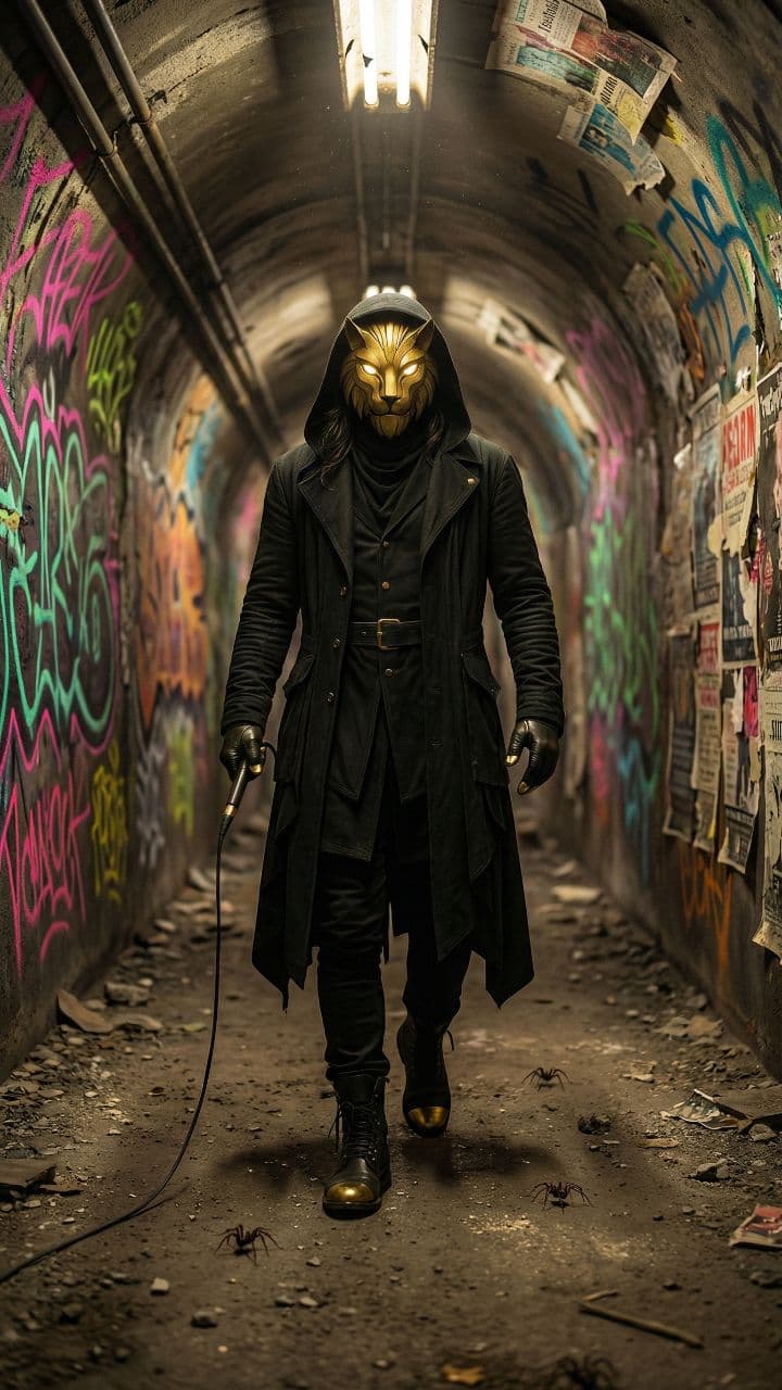 Lion-Masked Vocalist: Tunnel Walk