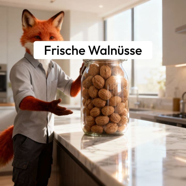 Fuchsige Walnuss-Mischung Zubereitung