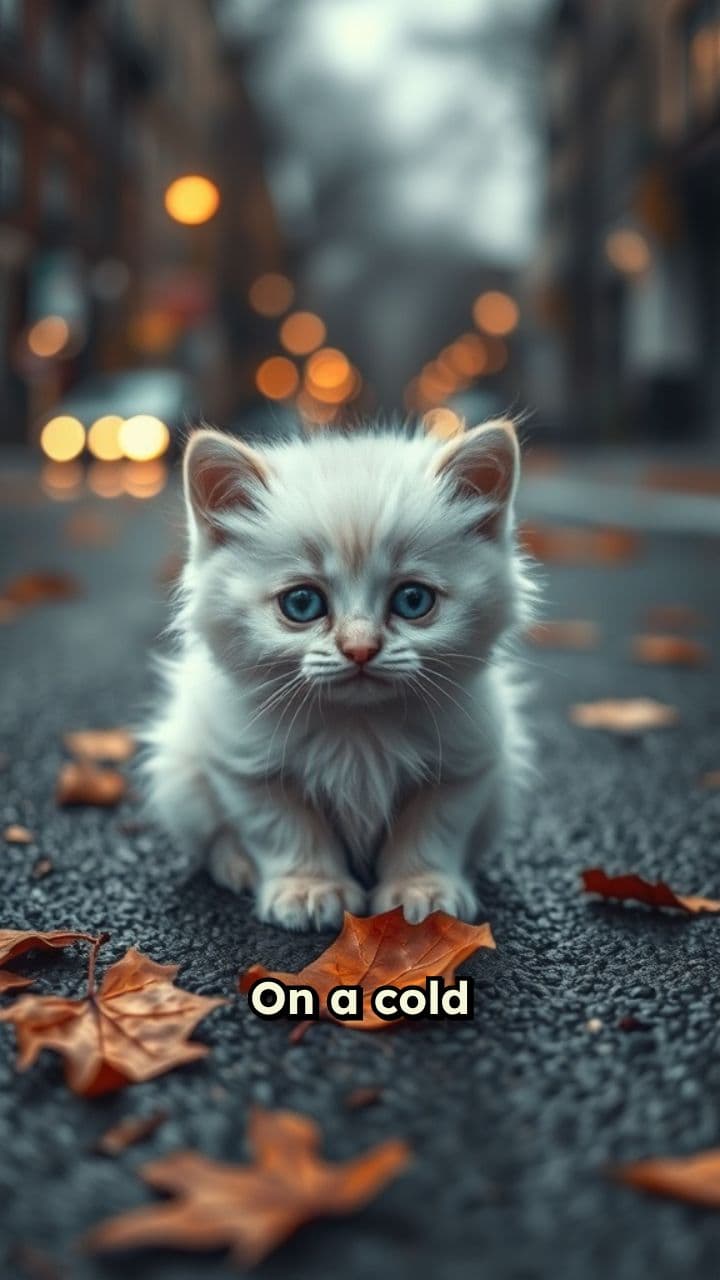 The Little White Kitten's Journey Home