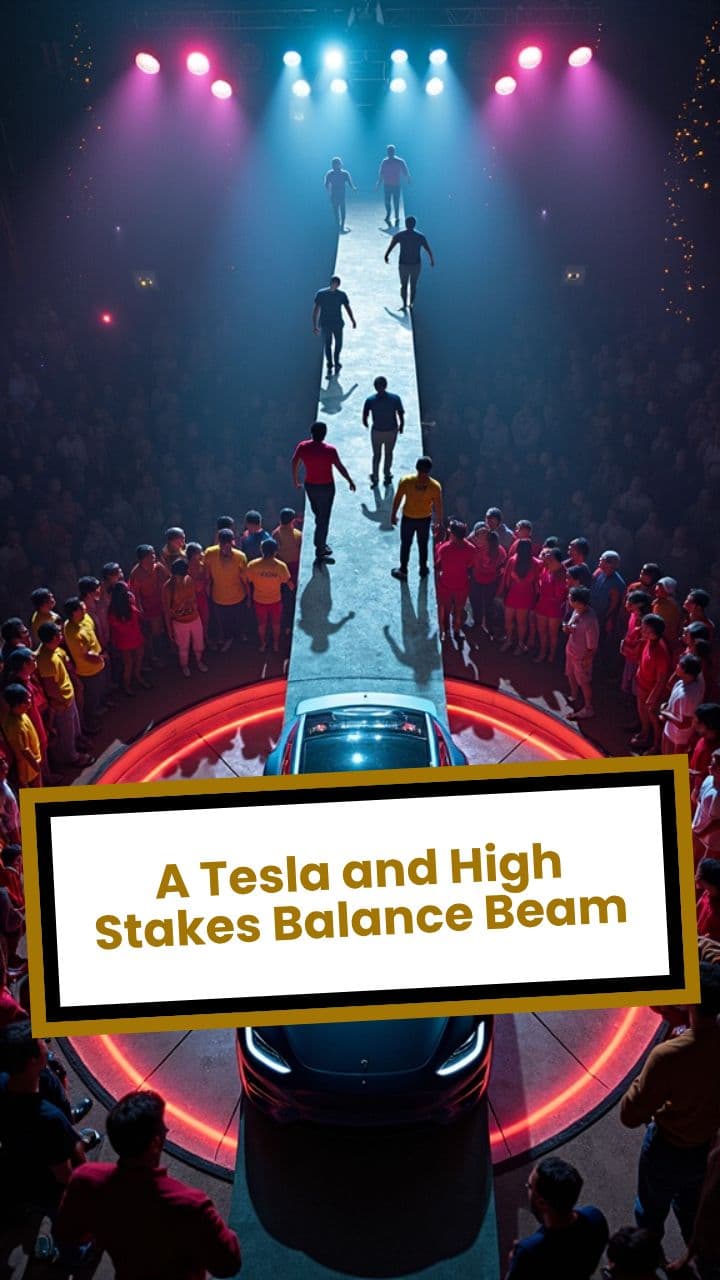 A Tesla and High Stakes Balance Beam