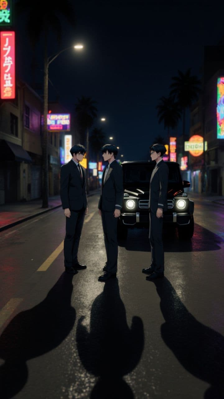 Schatten der Straße in Los Santos