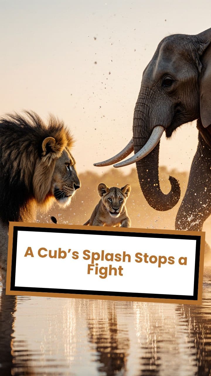 A Cub’s Splash Stops a Fight