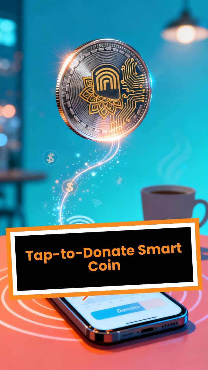 Tap-to-Donate Smart Coin