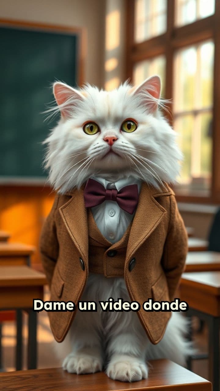 Gato persa explica la inteligencia artificial