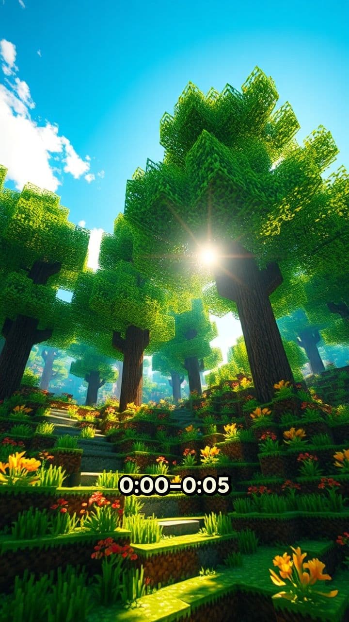 Parkour-Abenteuer durch Minecraft-Biome