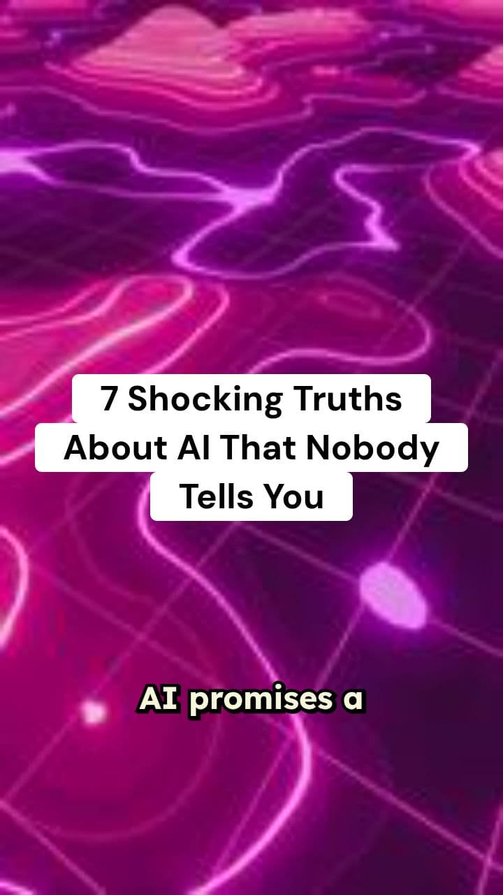7 Shocking Truths About AI That Nobody Tells You