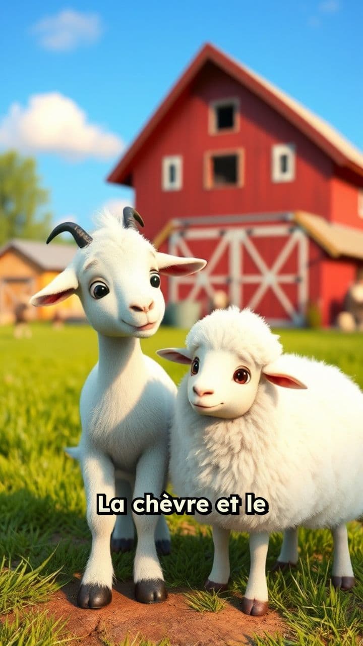 La chèvre et le mouton amis