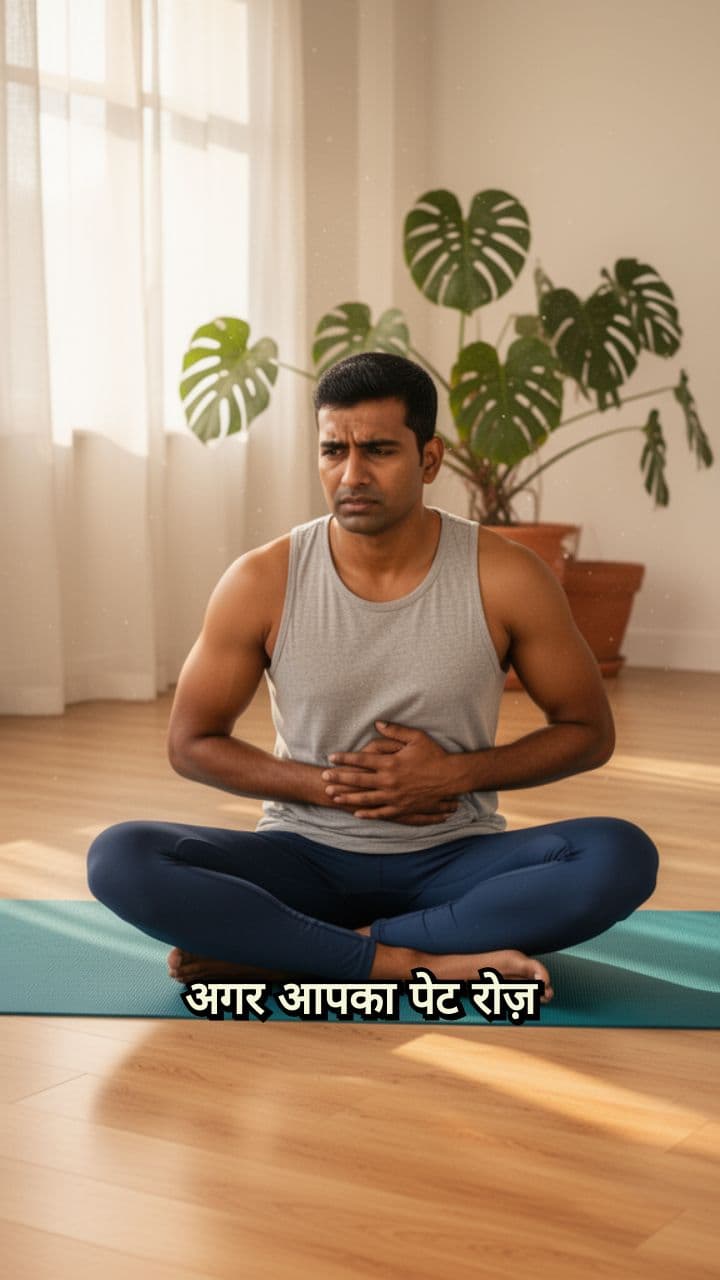 Half Spinal Twist for Better Digestion