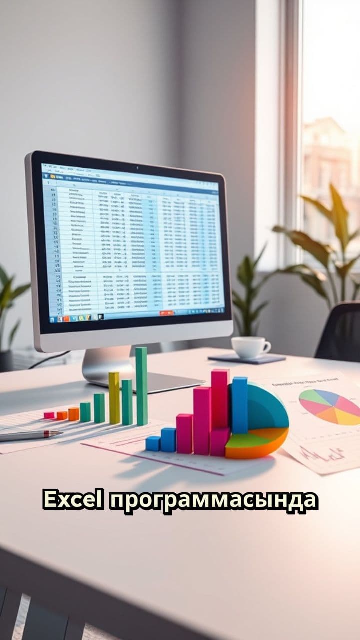 Excelде таблицаны диаграмма менен көрсөтүү