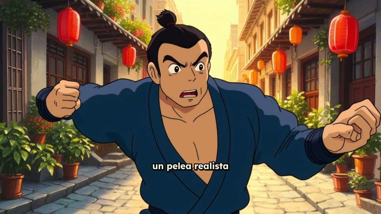 Pelea entre un chino y tres chicas