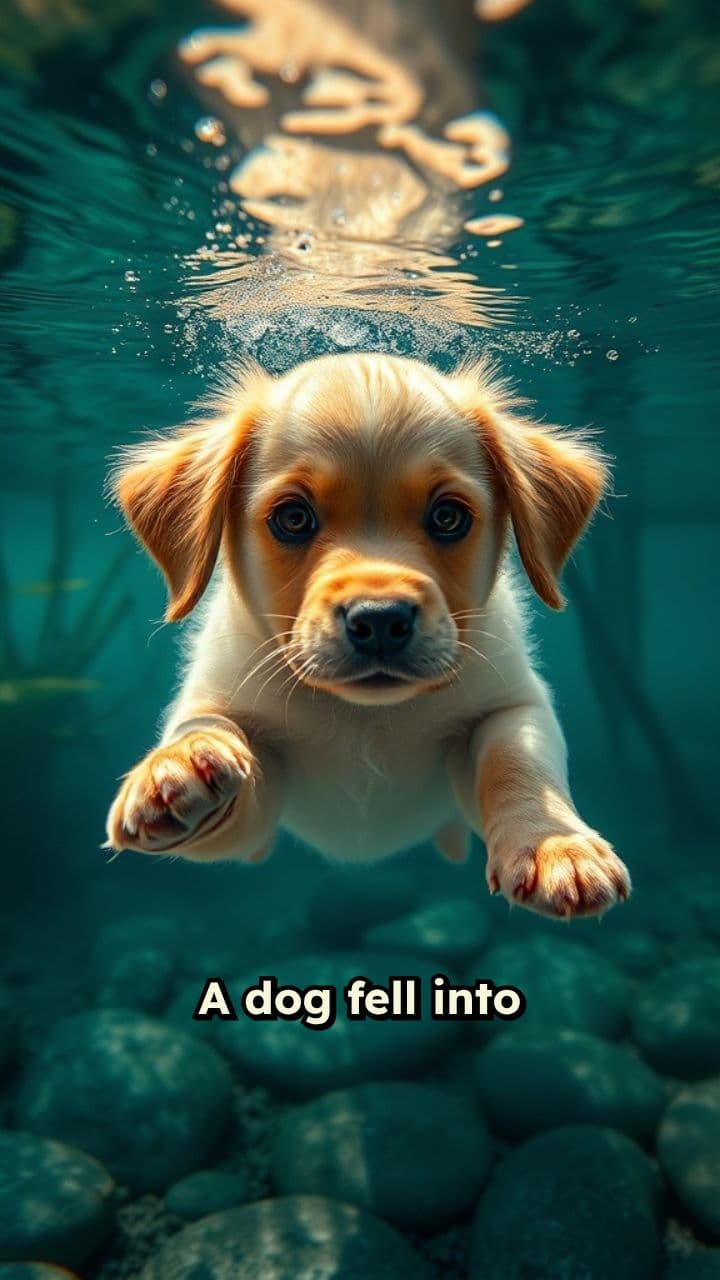 Elephant Saves Sinking Dog