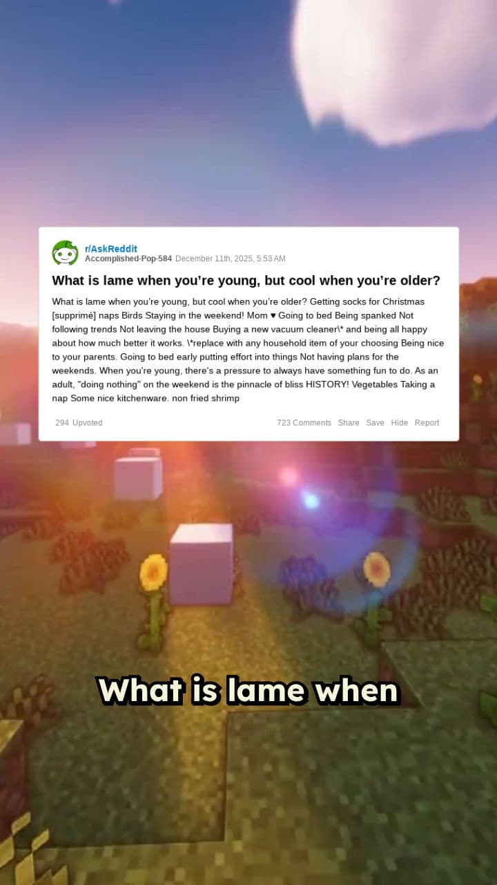 From Lame to Cool: Growing Up