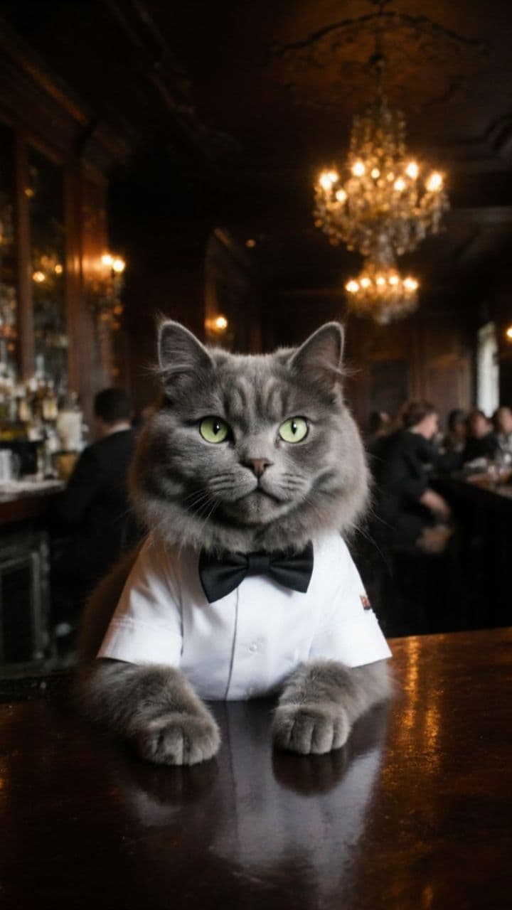 Cat Bartender Viral Video