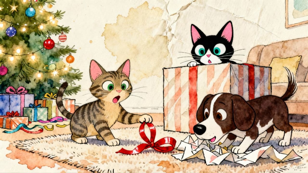 Christmas Hide-and-Seek with Pets