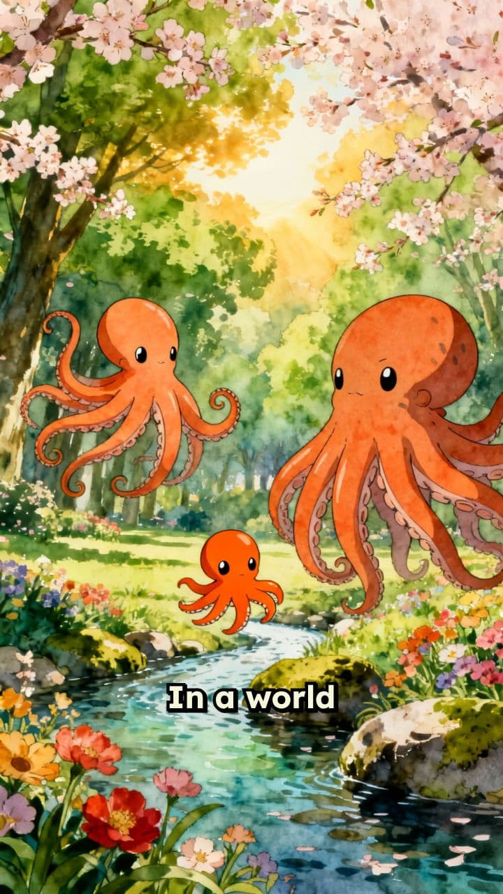 Otto the Orange Baby Octopus