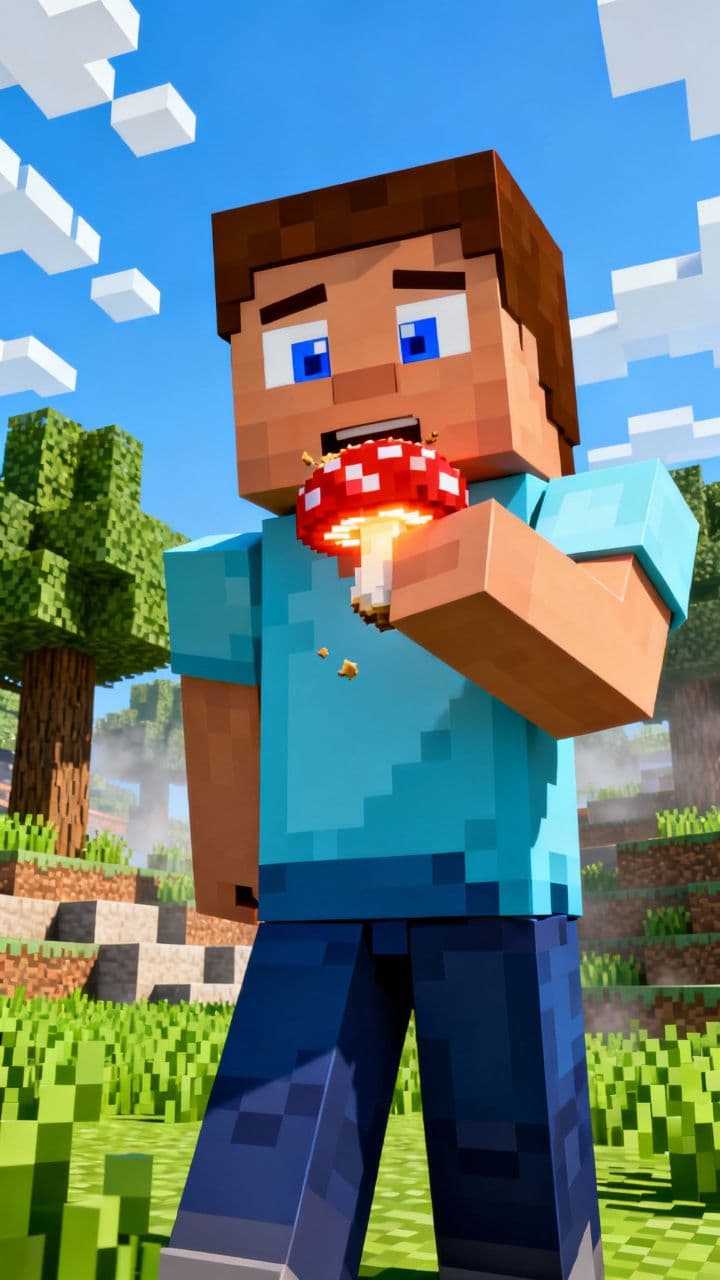 Mushroom Madness in Minecraft