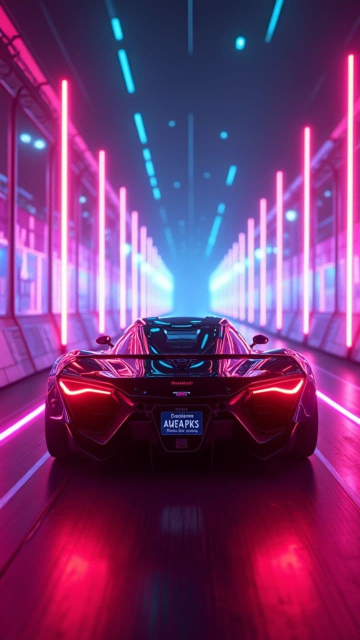 Neon Glitch Speed Run