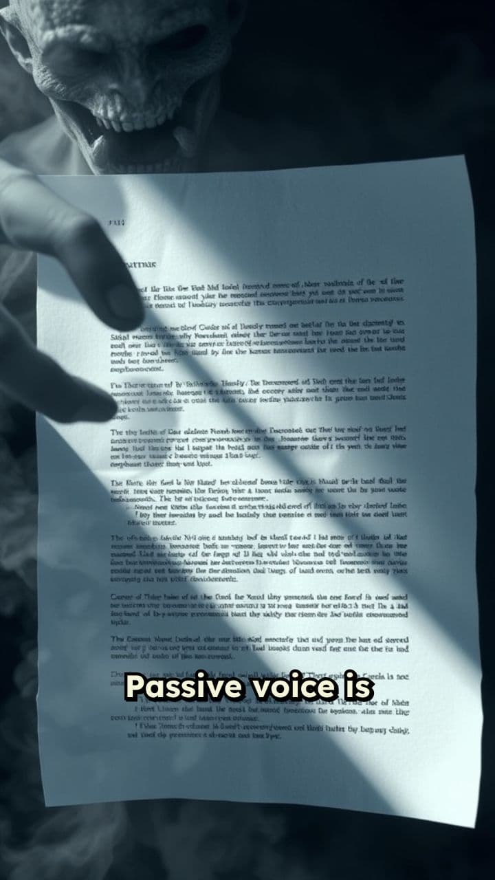 Eliminate Passive Voice for Clarity