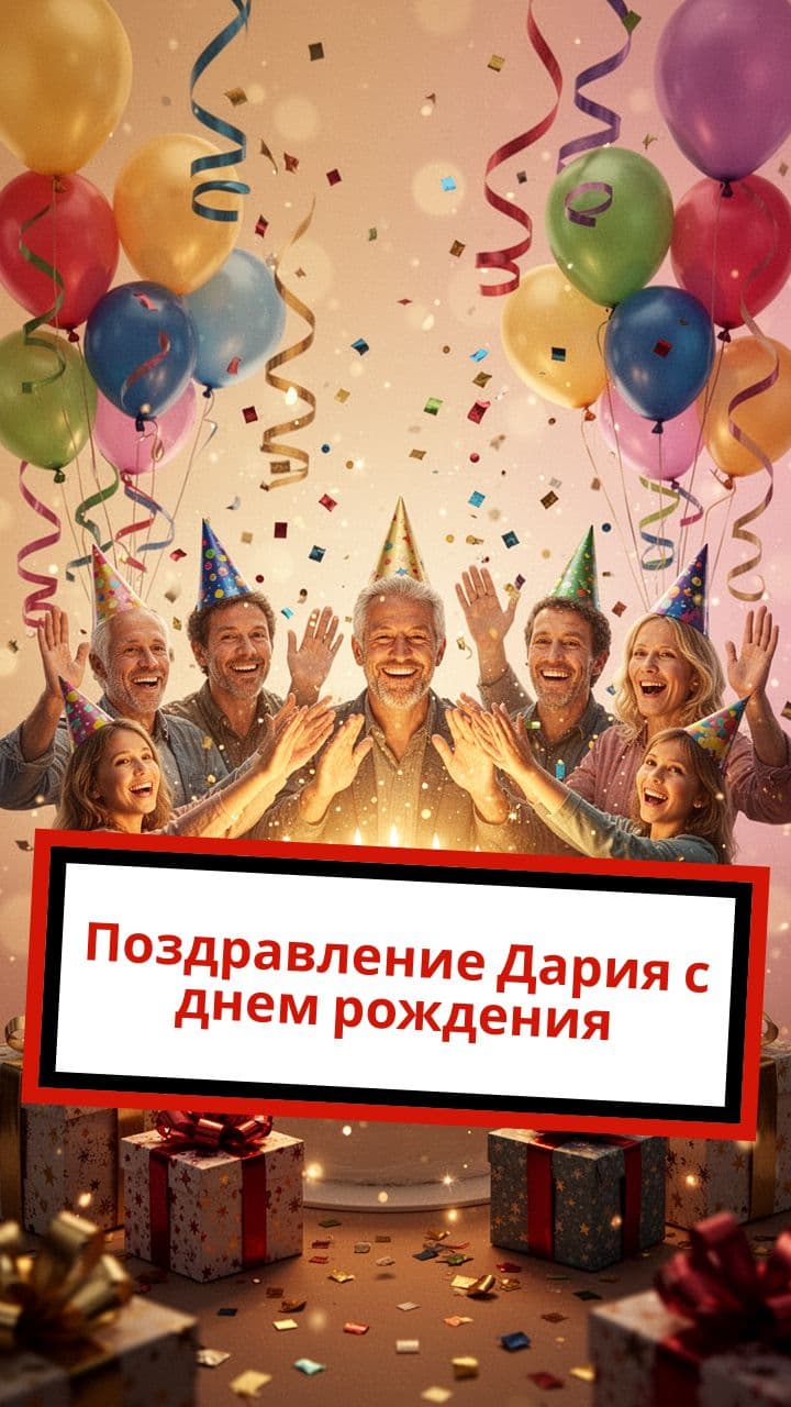 Поздравление Дария с днем рождения